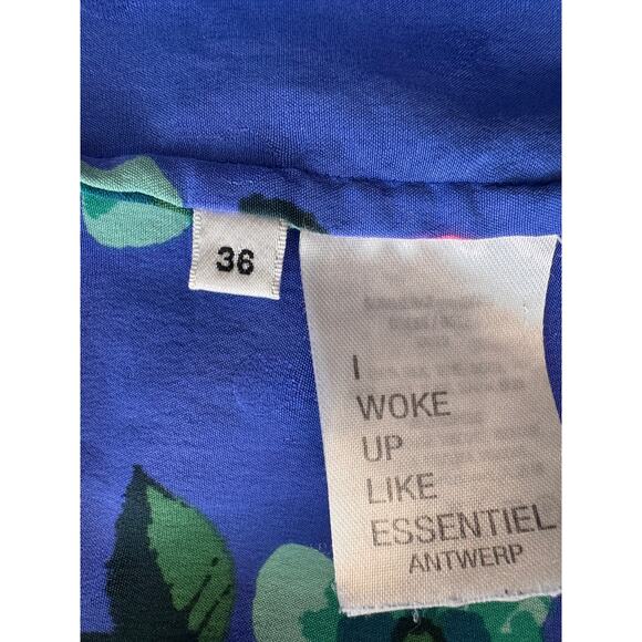 ESSENTIEL ANTWERP Vayen Draped Detail Midi Dress Size 36/ 8 - Picture 8 of 10